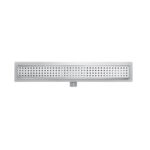 Dots Pattern Horizontal Outlet Linear Shower Drain A-08 - Image 2