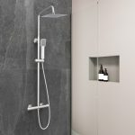 Ceiling Rainfall Faucet Set with 2 Shower Head System - Image 5