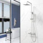 Ceiling Rainfall Faucet Set with 2 Shower Head System - Image 6