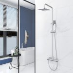8 inch Rain Shower System with Full Body Jets Sprays, Ceiling Brass Shower Faucet Set - Image 4