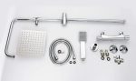8 inch Rain Shower System with Full Body Jets Sprays, Ceiling Brass Shower Faucet Set - Image 6