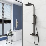 8 inch Round Wall Mounted Rainfall Shower Head System Shower Set for Bathroom - Image 5