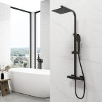 8 inch Round Wall Mounted Rainfall Shower Head System Shower Set for Bathroom - Image 6